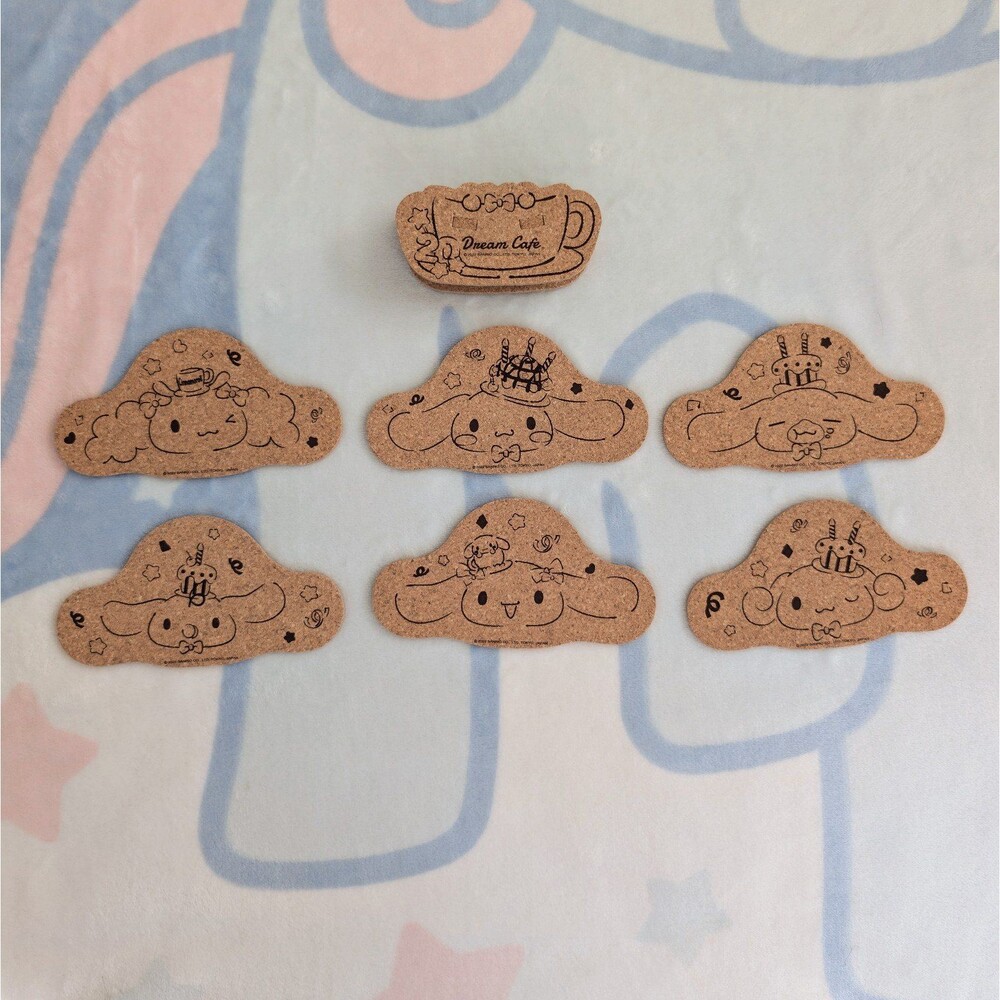 Cinnamoroll Dream Cafe Exclusive Cork Coaster Set